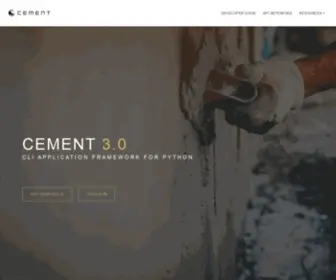Builtoncement.com(Cement Framework) Screenshot