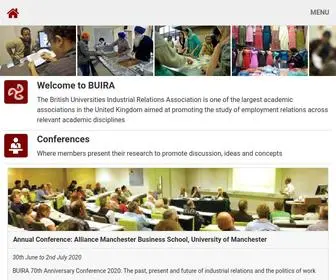 Buira.net(The British Universities Industrial Relations Association) Screenshot