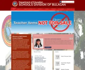 Bulacandeped.com(Department of Education) Screenshot