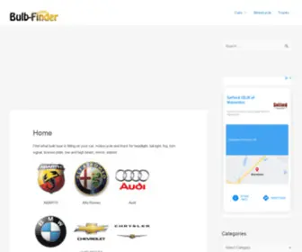 Bulb-Finder.com(Vehicle bulb finder type) Screenshot