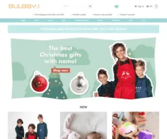 Bulbby.com(Gepersonaliseerde kleding) Screenshot