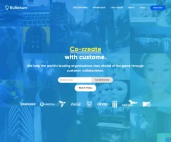 Bulbshare.com(The Customer Collaboration Platform Bulbshare) Screenshot