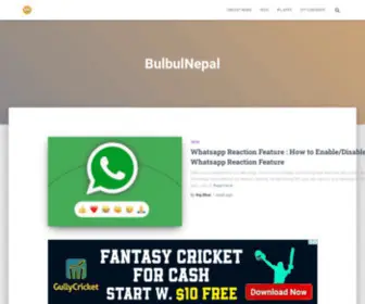 Bulbulnepal.com(Get Some Extra Gyan) Screenshot