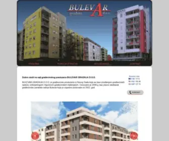 Bulevargradnja.com(Bulevar Gradnja doo Novi Sad) Screenshot