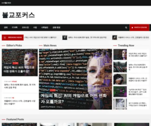 Bulgyofocus.net(불교포커스) Screenshot