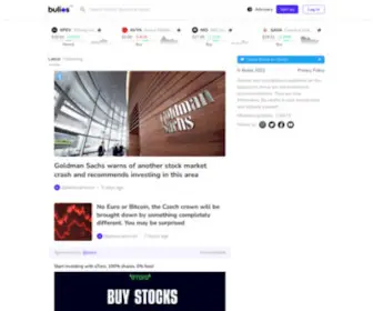 Bulios.com(The Social Investment Platform) Screenshot