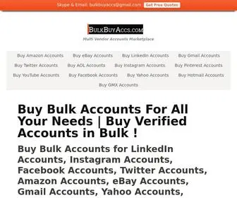 Bulkbuyaccs.com(#1 Site to Buy Bulk Accounts of LinkedIn) Screenshot