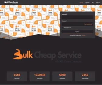 Bulkcheapservice.com(Bulk Cheap Service) Screenshot