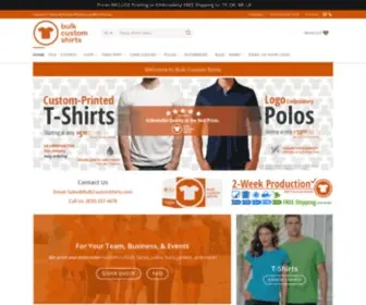 Bulkcustomshirts.com(Bulk Custom Shirts) Screenshot