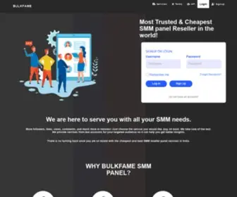 Bulkfame.com(Best SMM Panel Service Provider) Screenshot