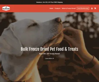 Bulkfreezedried.com(Bulk Freeze Dried Dog Treats) Screenshot