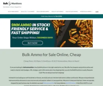 Bulkmunitions.com(Bulk Ammo For Sale Cheap) Screenshot