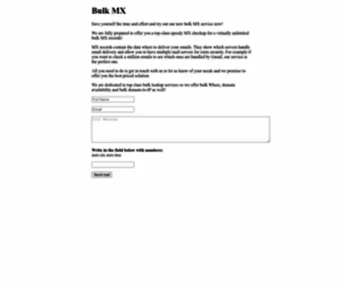 Bulkmx.eu(Bulk MX) Screenshot