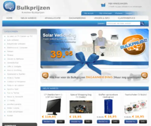 BulkprijZen.nl(Altijd alles tegen de laagste prijzen) Screenshot
