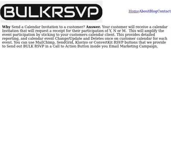 Bulkrsvp.com(Sending a Calendar Invite to a List) Screenshot