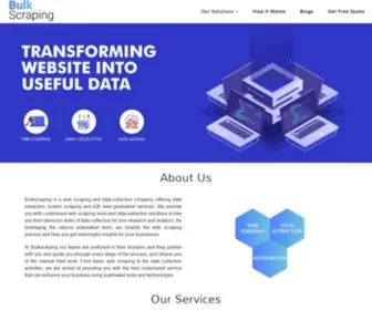 Bulkscraping.com(Bulk Scraping) Screenshot
