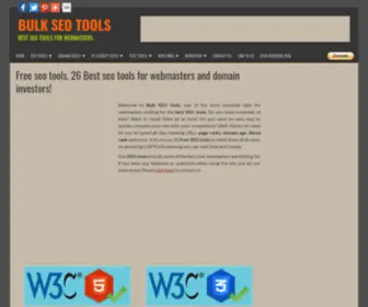 Bulkseotools.com(Free Seo Tools) Screenshot