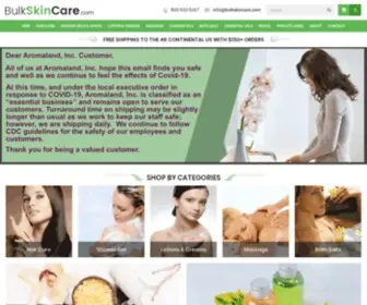 Bulkskincare.com(Wholesale Skin Care & Body Care Bases from by Aromaland) Screenshot