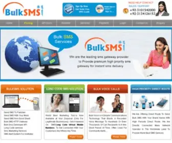 Bulksms.com.pk(Bulk SMS Company) Screenshot