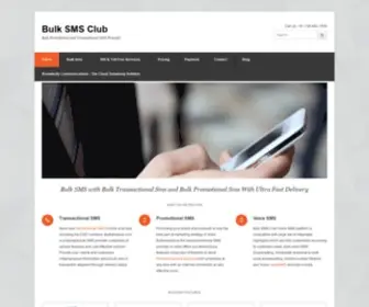 Bulksmsclub.com(Bulksms Company) Screenshot