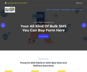 Bulksmsfactory.com(Bulk SMS Factory) Screenshot