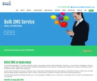 Bulksmsinhyderabad.in(Bulk SMS in Hyderabad) Screenshot