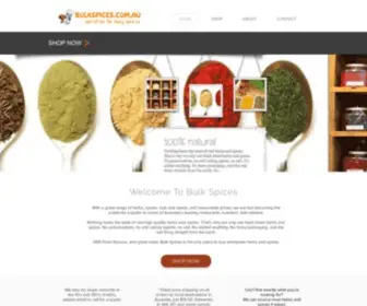 Bulkspices.com.au(Bulk Spices) Screenshot