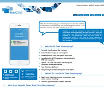 BulktXtmsg.com(Bulk Text Messaging) Screenshot