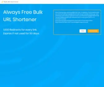 Bulkurlshortener.com(Free Bulk URL Shortener Online) Screenshot