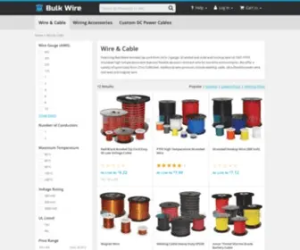 Bulkwire.com(Wire & Cable) Screenshot