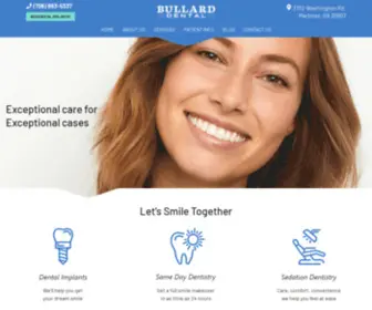 Bullarddentalaugusta.com(Dentist in Augusta GA) Screenshot