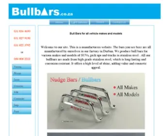 Bullbars.co.za(Bull bars) Screenshot