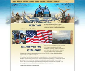 Bullbasin.com(Bull Basin Guides & Outfitters) Screenshot