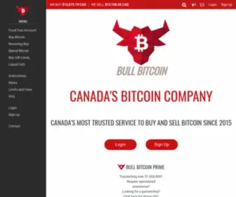 Bullbitcoin.com(Bull Bitcoin) Screenshot