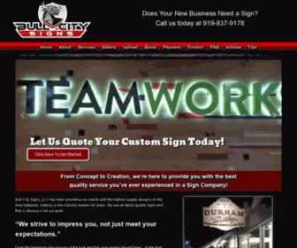 Bullcitysigns.com(Bull City Signs) Screenshot