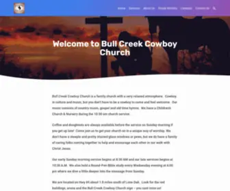 Bullcreekcowboychurch.com(Riding for the One who Branded Us) Screenshot