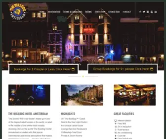 Bulldoghotel.com(The Bulldog Hotel Amsterdam) Screenshot