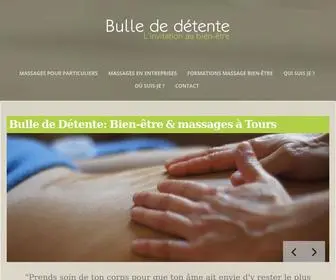 Bulle-Detente.fr(Centre de massage de relaxation bien) Screenshot