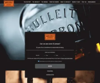 Bulleit.com(Whiskey) Screenshot