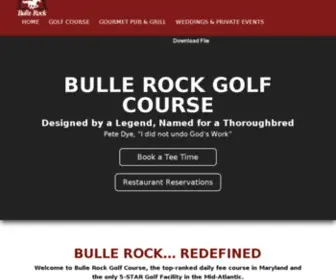 Bullerockgolf.com(Bulle Rock Golf) Screenshot