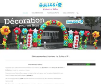 Bullesdr.com(Décorations et bouquets ballons à l'hélium Alsace) Screenshot