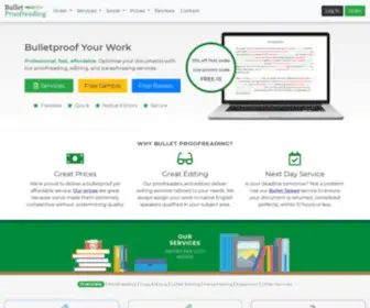 Bullet-Proofreading.com(Proofreading & Editing Services) Screenshot