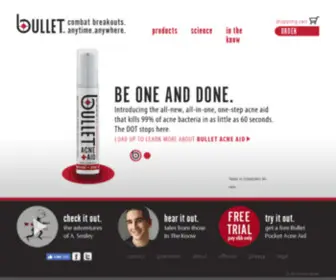 Bulletacneaid.com(BULLET Acne Aid) Screenshot