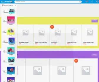 Bulletbazar.com(Online marketing is the process of advertising any kind of good or service to potential consumers via digital strategies) Screenshot