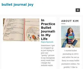 Bulletjournaljoy.com(Bullet journal joy) Screenshot