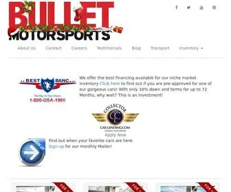 Bulletmotorsports.com Screenshot
