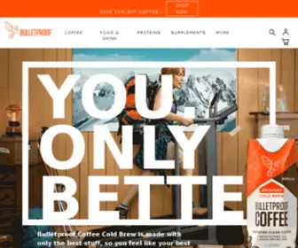 Bulletproofcoffee.com(Create an Ecommerce Website and Sell Online) Screenshot