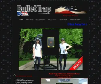 Bullettrapusa.com(Bullet Trap USA Home) Screenshot