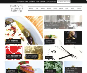 Bullfinchs.com(Bullfinchs Restaurant & Catering) Screenshot