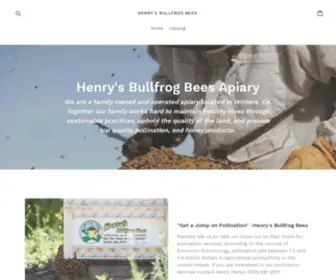 Bullfrogbees.com(Henry's Bullfrog Bees) Screenshot